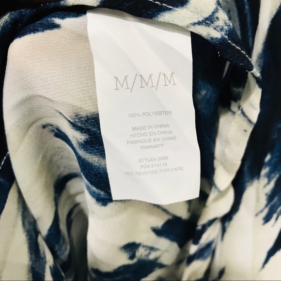 ‼️SOLD‼️ CAbi #3096 Moody Blues Blouse Long Sleeve - Picture 8 of 8